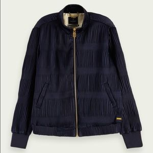 Scotch & Soda Pleated Bomber Jacket